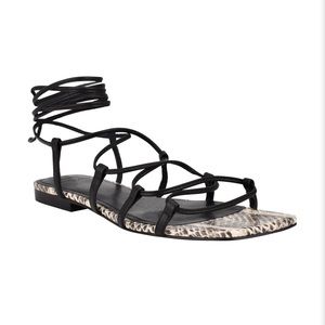 Marc Fisher NIB Maharishi strappy sandal black size 9